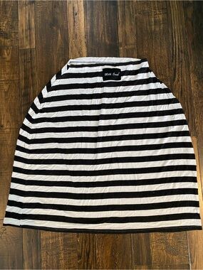 Milk Snob Black & White Striped baby car seat cover